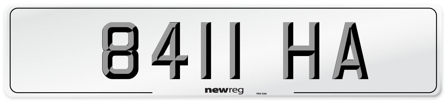 8411 HA Number Plate from New Reg